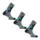 Lot de 3 paires de mi chaussettes Double-Trek pour randonnée