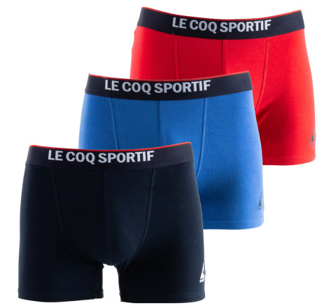 Lot de 3 caleçons Le Coq Sportif Coton Stretch