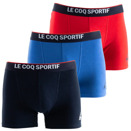 Lot de 3 caleçons Le Coq Sportif Coton Stretch