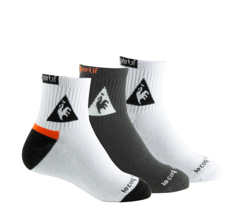 Lot de 3 paires de tiges courtes semelle bouclette LE COQ SPORTIF