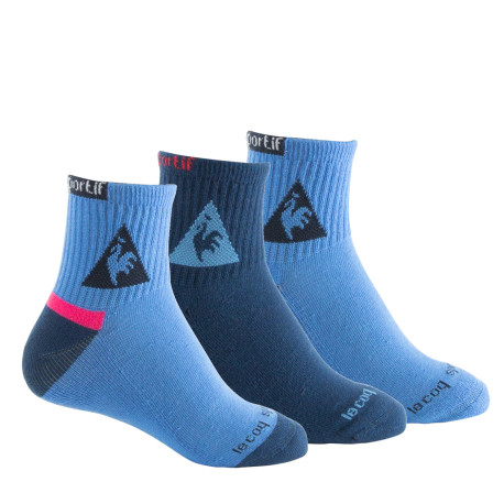 Lot de 3 paires de tiges courtes semelle bouclette LE COQ SPORTIF