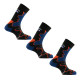 Lot de 3 paires de mi chaussettes Double-Trek pour randonnée