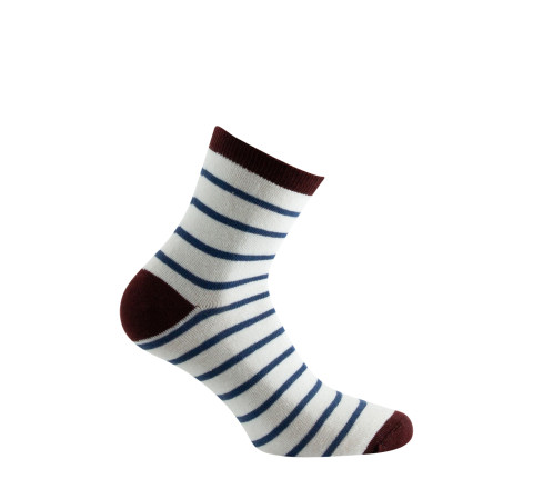 Socquettes marin bord coton