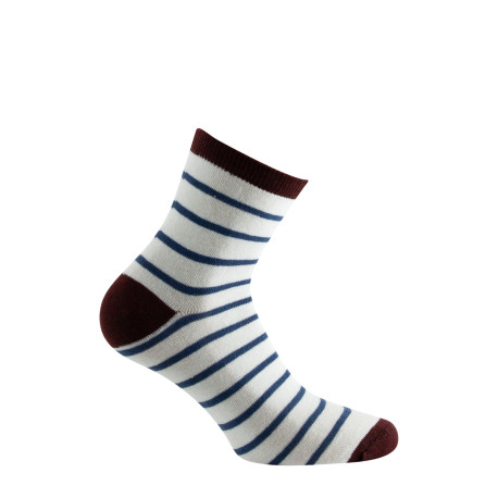 Socquettes marin bord coton