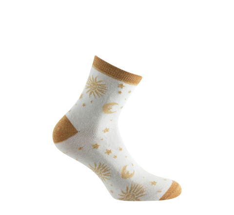 Socquette fantaisie lunaire