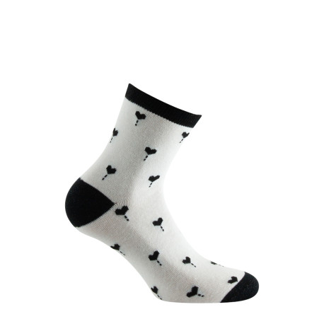 Socquette fantaisie petits coeurs