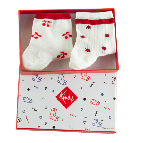 Coffret de 2 paires de chaussettes en coton MADE IN FRANCE