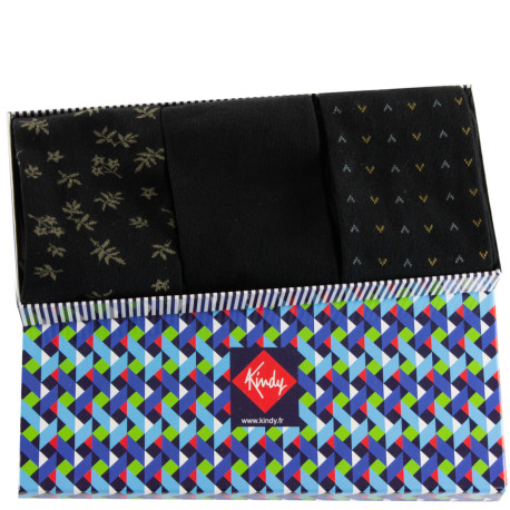 Coffret de 3 paires de mi-chaussettes coton homme