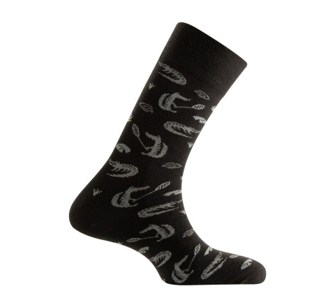 Mi-chaussette homme fantaisie crocodiles