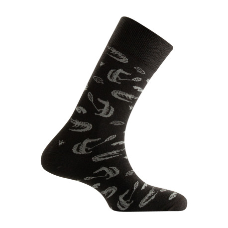 Mi-chaussette homme fantaisie crocodiles