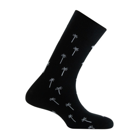 Mi-chaussette homme fantaisie palmiers
