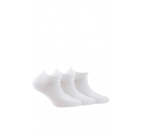 Lot de 3 paires de chaussettes invisibles jersey unies femme