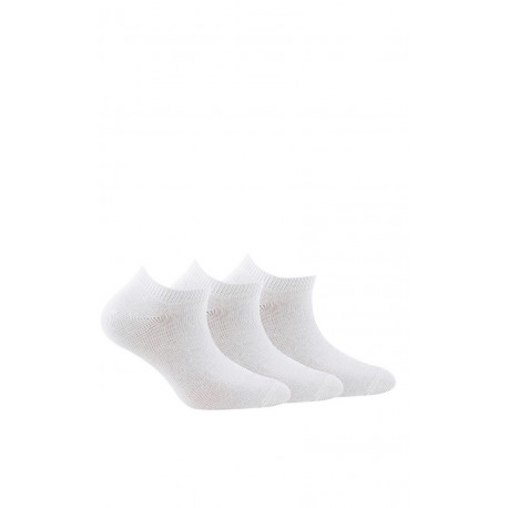 Lot de 3 paires de chaussettes invisibles jersey unies femme