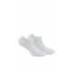 Lot de 2 paires de chaussettes invisibles pur coton femme