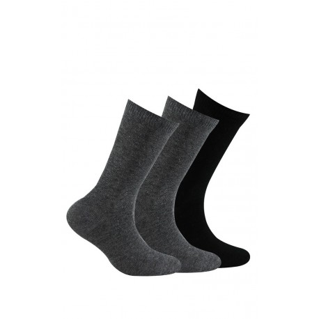 Pack 3 paires de chaussettes unies jersey