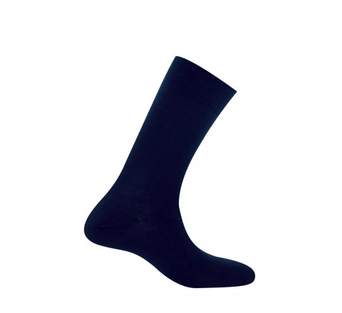 Mi-chaussettes homme jersey unie pur coton