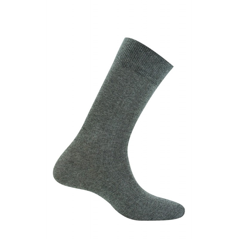 Mi-chaussettes coton X3 anthracite Homme Basic Coton