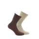 Pack de 2 paires de chaussettes unies Modal