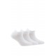 Pack de 3 paires de chaussettes invisibles unies en coton