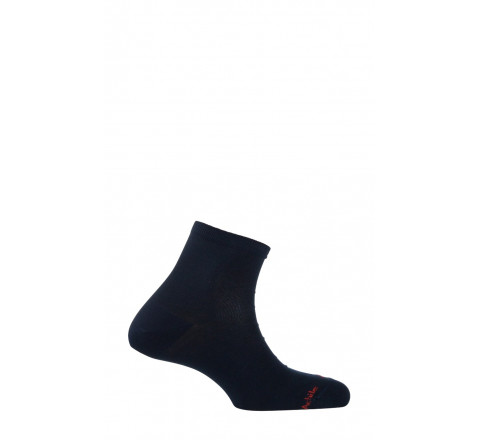 Chaussettes courtes unies en coton