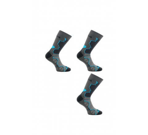 Lot de 3 paires de mi chaussettes Double-Trek pour randonnée