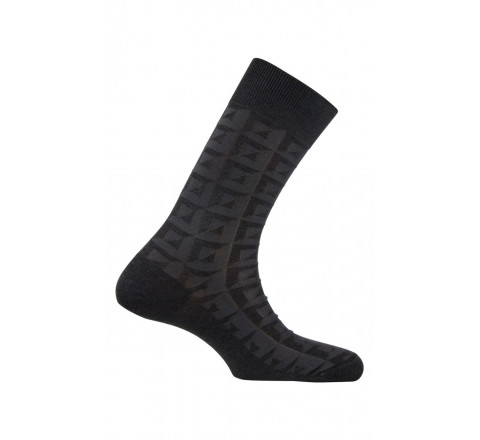 Chaussettes fantaisies en fil d'écosse de fabrication française