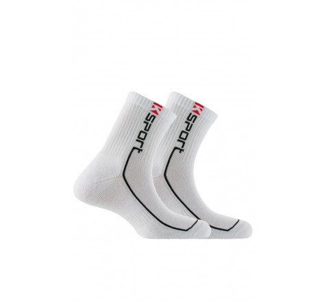 Pack de 2 paires de chaussettes tiges courtes K-sport