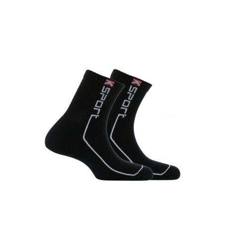 Pack de 2 paires de chaussettes tiges courtes K-sport