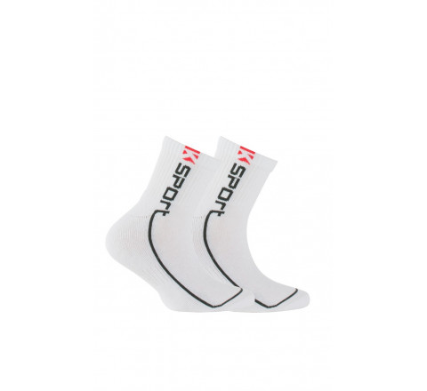 Lot de 2 paires de chaussettes courtes sport coton