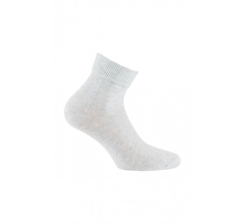 Socquettes fantaisies à revers en coton