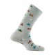 Mi-chaussettes motifs sommets en coton