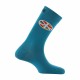 Mi-chaussettes motif symbole Peace & Love en coton