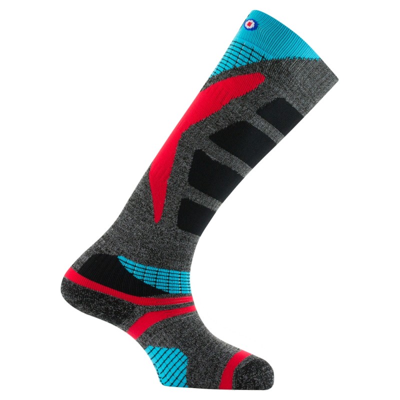 Chaussettes Laine de Ski homme Noir - Chaussettes homme fabriquées