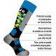 Chaussettes de ski techniques pour junior