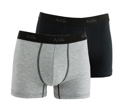 Lot de 2 boxers unis en coton