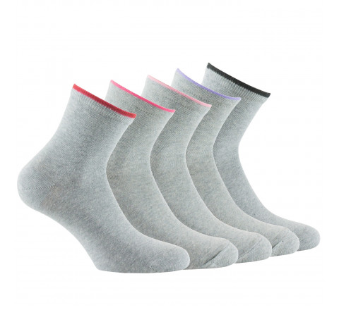 Lot de 5 paires de socquettes en coton